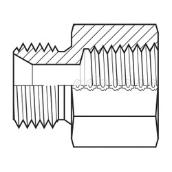 Adaptall Hose Adapter,1/8",BSPP,1/8",NPT 9035-0202