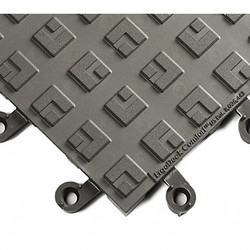 Wearwell Antifatigue Tiles,Charcol,18" x 18",PK10 556