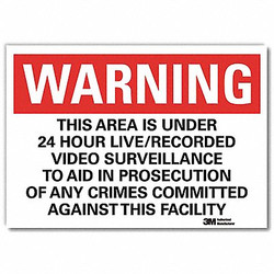 Lyle Security Sign,10x14in,Rflctive Sheeting U6-1236-RD_14X10