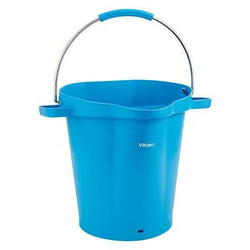 Vikan Hygienic Bucket,5 1/4 gal,Blue 56923