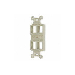 Hubbell Premise Wiring Outlet Frame,4P,3.66 in H,1.46 in W Q106E