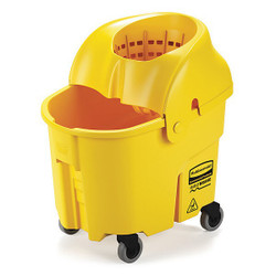 Rubbermaid Commercial Mop Bucket and Wringer,Yellow,8 3/4 gal FG759088YEL