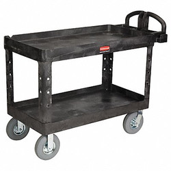 Rubbermaid Commercial Utility Cart,750 lb. Load Cap. FG454610BLA