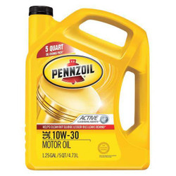 Pennzoil Engine Oil,10W-30,Conventional,5qt 550045214