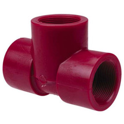 Sim Supply Tee,1/2 in Pipe Size, Schedule 80,FNPT  651233 1/2