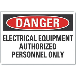 Lyle Elec Equip Danger Lbl,3.5x5in,Polyester LCU4-0620-ND_5X3.5