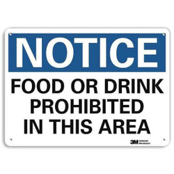 Lyle Notice Sign,7 in x 10 in,Plastic U5-1230-NP_10X7