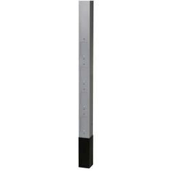 Hubbell Wiring Device-Kellems Service Pole,Gray,10 ft. 2" L,2.13" W HBLPPOA