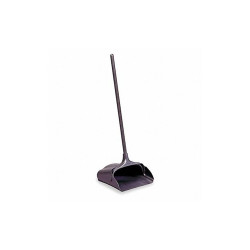 Rubbermaid Commercial Long Handled Dust Pan with Wheels,Black  FG253104BLA