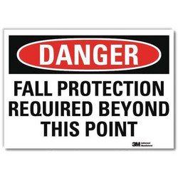 Lyle Danger Sign,7inx10in,Reflective Sheeting U1-1035-RD_10X7