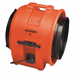 Allegro Industries ConfinedSpaceBlower,Blk/Orng/Yell,22.5"W  9553