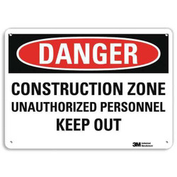 Lyle Danger Sign,10 inx14 in,Plastic U3-1253-NP_14X10