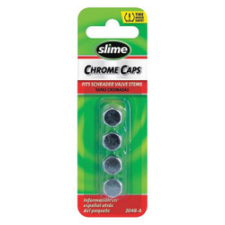 Slime Chrome Caps,Chrome Finish,4 Pc.  2048-A