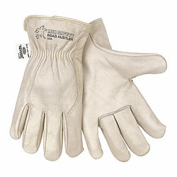 Mcr Safety Leather Gloves,Beige,XL,PK12 3224XL