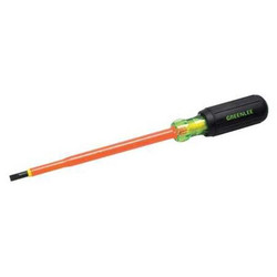 Greenlee Insltd Slotted Screwdriver, 3/16 in 0153-22-INS