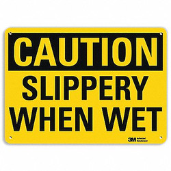 Lyle Caution Sign,10 in x 14 in,Plastic U4-1671-NP_14X10