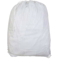 Sim Supply Laundry Bag,White,Drawcord,PK12  GP245165