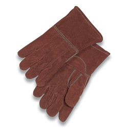 High Heat Wool-Lined Gloves, Thermaleather, Brown, Large