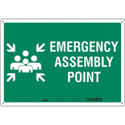 Condor Safety Sign,14 in x 20 in,Polyethylene 465P82
