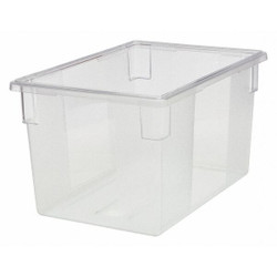 Rubbermaid Commercial Food/Tote Box,26 in L,Clear FG330100CLR