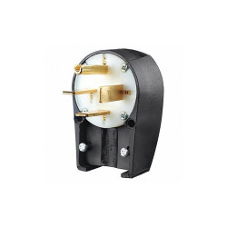 Bryant Straight Blade Plug,Blk/Wht,250VAC 8462ANPB