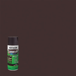 Rust-Oleum Camouflage 2X Ultra Cover 12 Oz. Flat Spray Paint, Earth Brown 279178