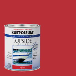 Rust-Oleum Gloss Marine Boat Topside Paint, Brilliant Red, 1 Qt. 396966