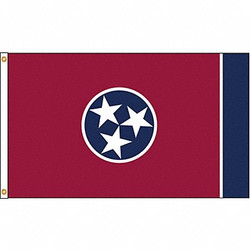 Nylglo Tennessee Flag,4x6 Ft,Nylon 145170