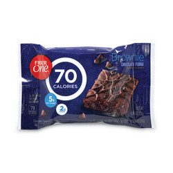 Fiber One® 70 Calorie Chocolate Fudge Brownies, 0.89 oz, 40/Carton 115637