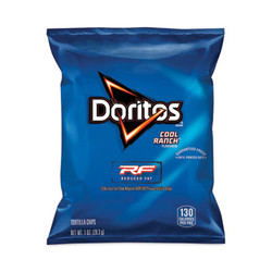 Doritos® Reduced Fat Cool Ranch Tortilla Chips, 1 oz Bag, 72 Bags/Carton 36096