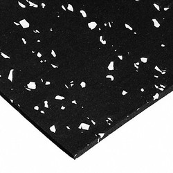 Sim Supply Recycled Rubber Sheet,60A,36"x36"x0.25"  BULK-RS-RCY60-39