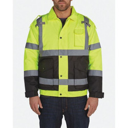 Utility Pro Bomber Jacket,L,Yellow/Black  UHV562-L-YB