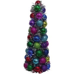 Youngcraft 17 In. Multi Bright Shatterproof Cone Specialty Tree CTB-TMB