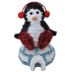 Youngcraft 11 In. Tinsel 3-Dimensional Penguin Holiday Decoration Pack of 6
