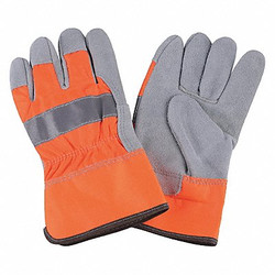 Condor Leather Gloves,Hi-Vis Orange,M,PR 4NHE2