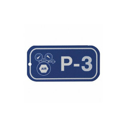 Brady Lockout Tag,1-1/2" H x 3"W,1/8"Hole,PK5 105656