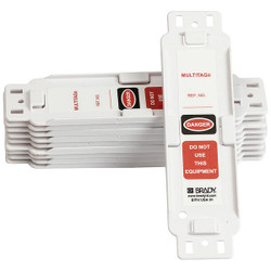 Brady Multitag(r) Hldr,8-1/4 x 2-1/4 In,PK10 MUL-EITHUSA01