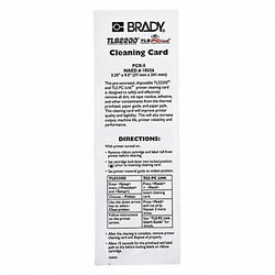 Brady Printer Cleaning Cards,PK5 PCK-5