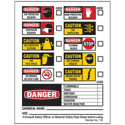 Brady Secondary Label,2-1/4 In.W,PK100 716LS