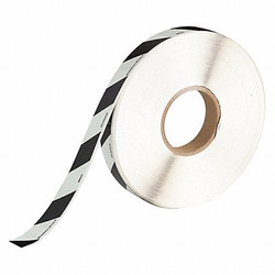 Brady Floor Tape,Black/White,1 inx250 ft,Roll 81870