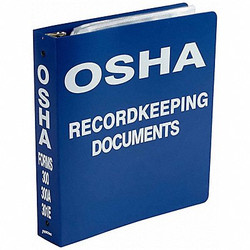 Brady Binder,OSHA Record Keeping Documents OR323E