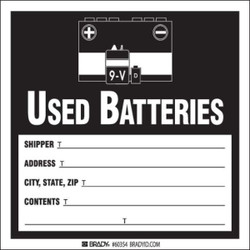 Brady DOT Handling Label,Waste,6" W,PK100 60365