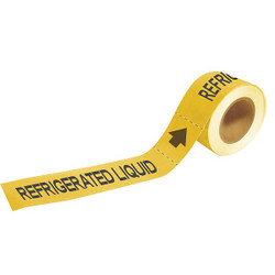 Brady Pipe Mrkr,Refrigerated Liquid,1in H 20459