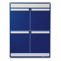 Brady LEAN METRIC BOARD 25INX34.25INBLUE 114611