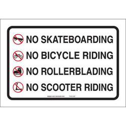 Brady Sign,14 in x 20 in,Aluminum 103701