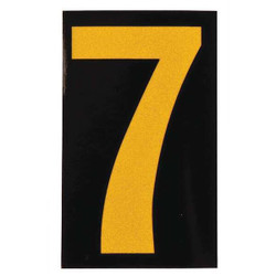 Brady Reflective Numbers And Letters,7,PK25 5000-7