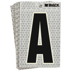 Brady Ultra Reflective Letter,A,PK10 3010-A