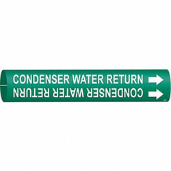 Brady Pipe Marker,Condenser Water Return  4040-D