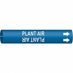 Brady Pipe Marker,Plant Air,7/8 in H,7/8 in W 4353-B