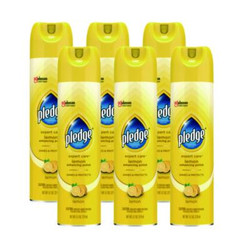 Pledge® Furniture Polish, Lemon, 9.7 Oz Aerosol Spray, 6/carton 100-46500738095